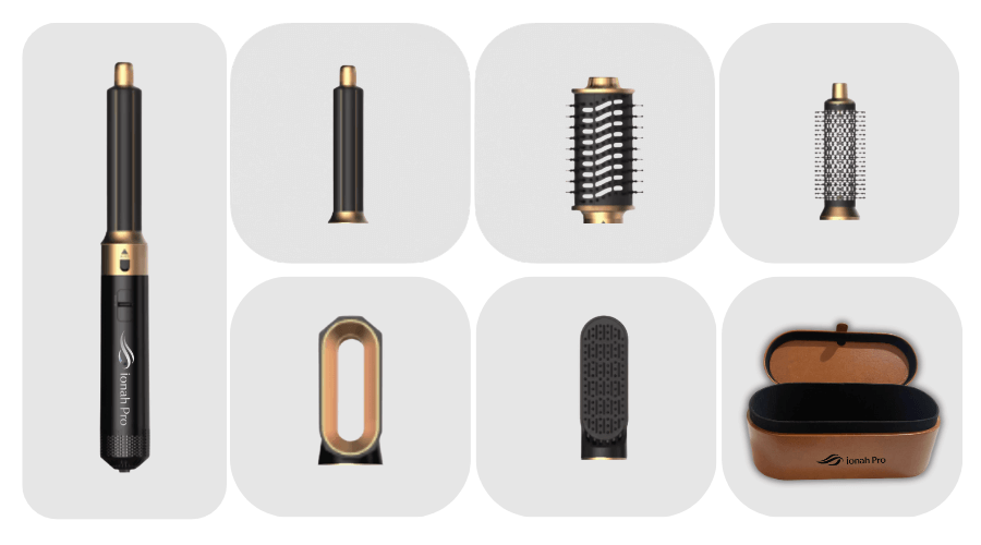 ionah Pro™ – Estilizador Iónico | Liso · Ondas · Volumen